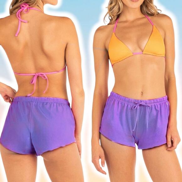 NWT HURLEY Solid Swim Short Sz XL Purple - Picture 1 of 5